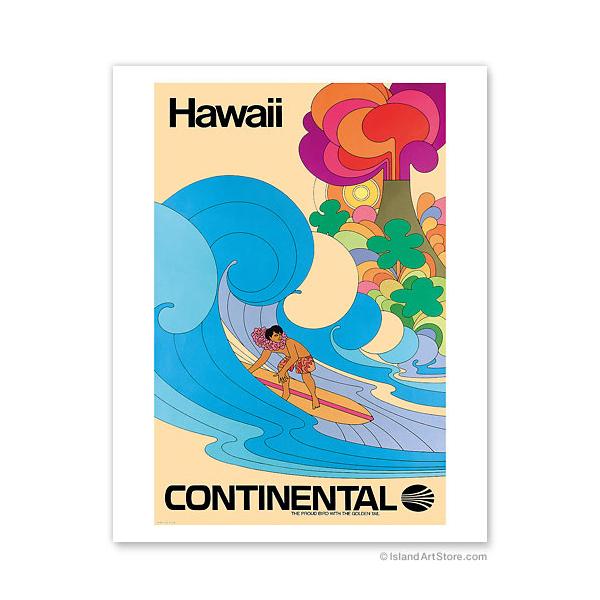 ハワイアン アート 絵画 壁掛け プリント インテリア 海 サーフィン Continental Hawaii Surfer コンチネンタル航空 ポスター レトロ 1032 Continentalhawaiisurfer Aloha Diaries ハワイセレクトshop 通販 Yahoo ショッピング