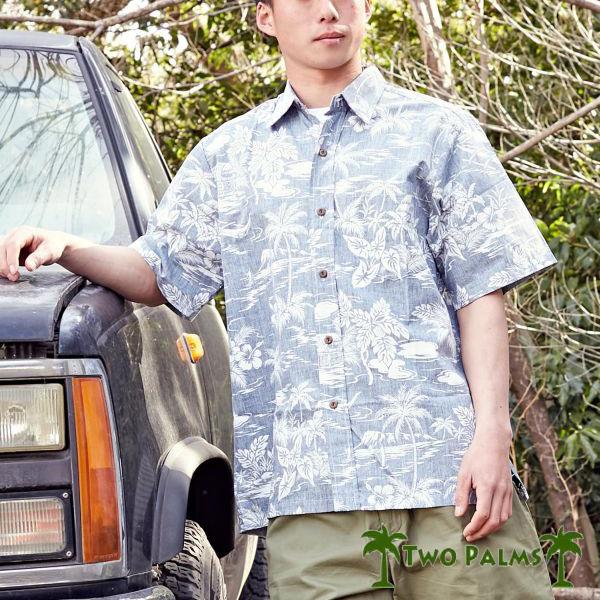 アロハシャツ メンズ ハワイアン シャツ Two Palms トゥーパームス 半袖シャツ ファッション ハワイ Aloha シャックアロハ ネイビー Alohashirt Shackaloha Khk Aloha Diaries ハワイセレクトshop 通販 Yahoo ショッピング