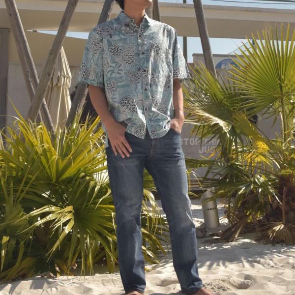 アロハシャツ メンズ ハワイアン シャツ Two Palms トゥーパームス 半袖シャツ ファッション ハワイ Aloha タートルパイン グリーン Alohashirt Turtlepine Khk Aloha Diaries ハワイセレクトshop 通販 Yahoo ショッピング