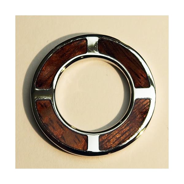 ハワイアンジュエリー コアウッド×シルバー サークル デザインタイプ