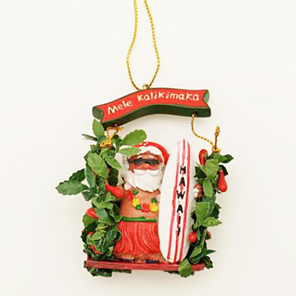 ハワイ クリスマス オーナメント サンタ サンタクロース Xmas 飾り