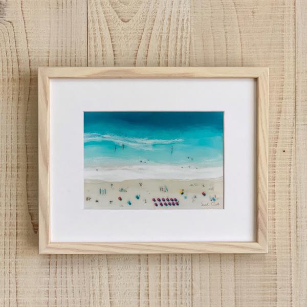 ジョアラ様確認用です♡インテリア♡海の絵♡surf♡絵♡ハワイアン ハワイ アート 絵画 Sarah Caudle サラカードル （Waikiki Beach