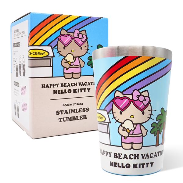 ステンレス タンブラー キティ コラボ ハワイ 日焼け キティ
