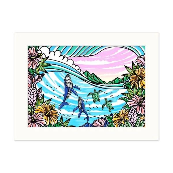 ハワイ アート 絵画 壁掛け TAMO タモ ハワイアン インテリア 海