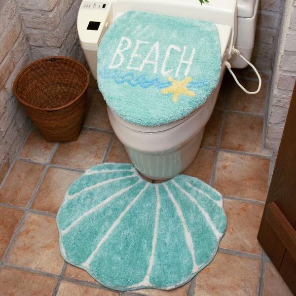 ハワイ トイレマット セット トイレタリー グッズ フタ カバー トイレ用品 ハワイアン マリン ビーチ 海 インテリア ビーチシェル Toiletmat Beach Shell Khk Aloha Diaries ハワイセレクトshop 通販 Yahoo ショッピング