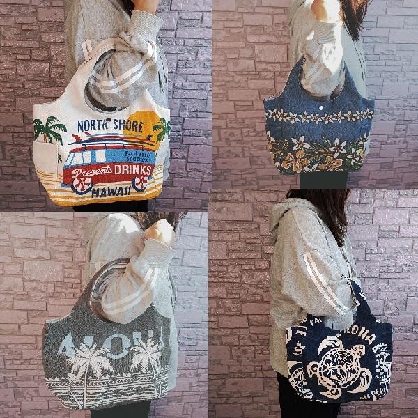 Hula Lani（フララニ） 送料無料 ハワイアンバッグ 帆布トートバッグ