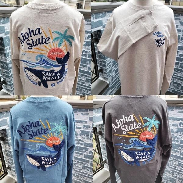 ハワイのブランドの長袖ウエット Hula Lani（フララニ） 特価 ハワイアンTシャツ 長袖 メンズ ロング