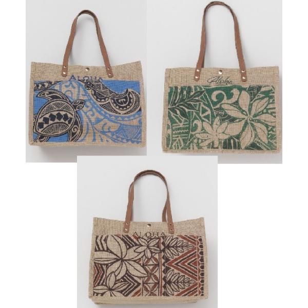 特価 レターパック可  ジュートトライバルBAG 42LP4201 ハワイアントートバッグ カヒコ ジュートバッグ ハワイアン雑貨 ハワイアンバッグ 爆買