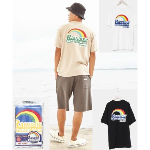 特価 ハワイアンTシャツ メンズ 半袖 パックメンズＴシャツ【REINBOW GENERAL STORE】 4CA-3136 レインボー ハワイアン ユニセックス おしゃれパッケージ入