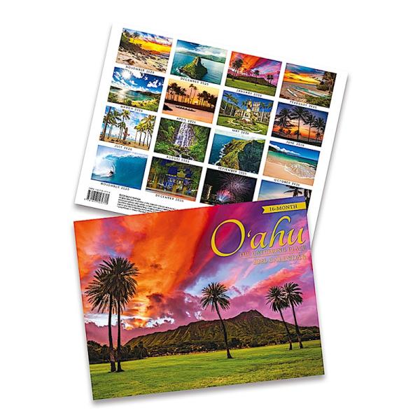 2026年版 ハワイ カレンダー 16ヶ月 壁掛けカレンダー OAHU THE