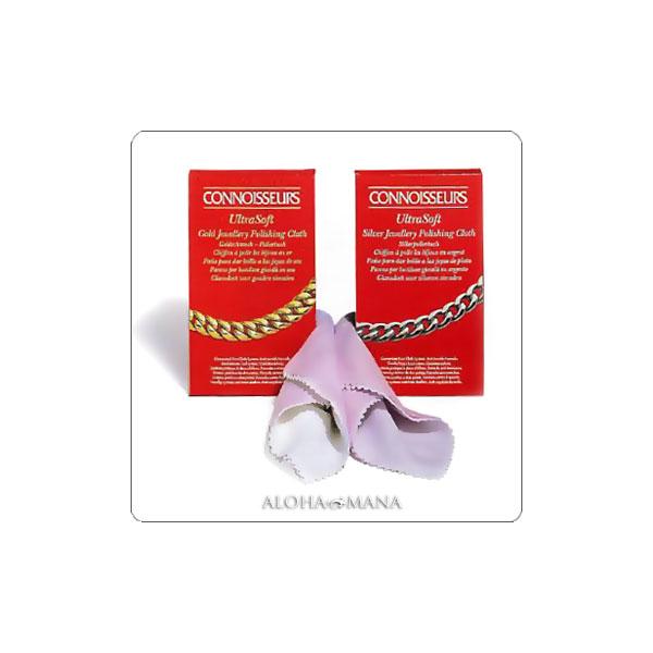 汚れ落とし用クロスと艶だし用クロスの2枚仕様で日々のシルバーまたはゴールド製ジュエリーのお手入れを手軽に行えます。汚れ落としクロス(白)：洗浄剤・研磨剤・曇り止め剤を含んでいます。優しく擦って汚れを落とします。磨きクロス(濃い色)：艶だしワ...