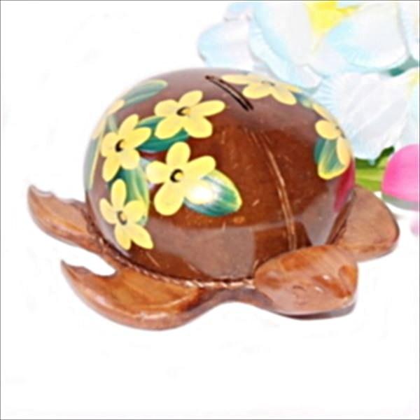 ハワイアン ホヌ カメ の貯金箱 プルメリア イエロー 木製 貯金箱 ハワイ 雑貨 Buyee Buyee Japanese Proxy Service Buy From Japan Bot Online