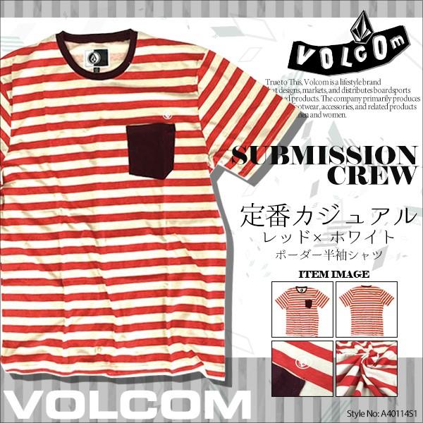 ボルコム Tシャツ 人気ブランド メンズ おしゃれ 半袖 ポケット ボーダー 赤 Red 通販 海 夏 L Volcom 0114s1 V16 0114s1 水着 サーフカジュアルaloheart 通販 Yahoo ショッピング