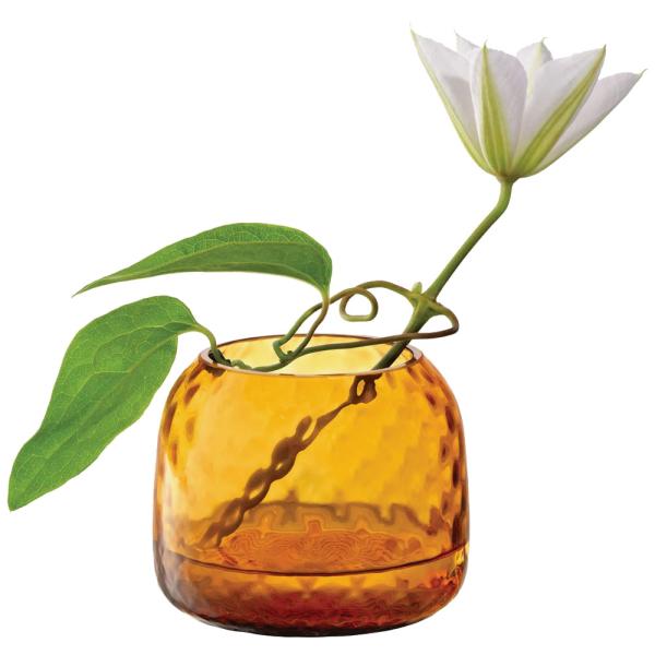 LSA エルエスエー Dapple Vase / Tealight アンバー LDP18 G1753-07