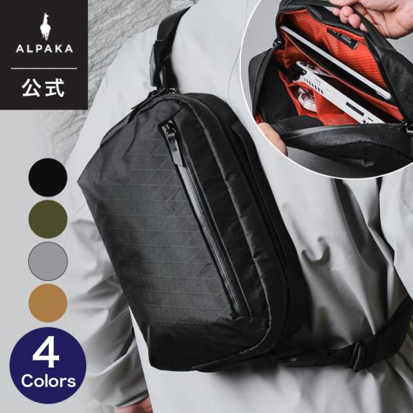 公式 ALPAKA アルパカ スリングバッグ GO SLING 5.5L ショルダーバッグ ハンドバッグ メンズ レディース 撥水 通勤 ビジネス 旅行 トラベル 送料無料
