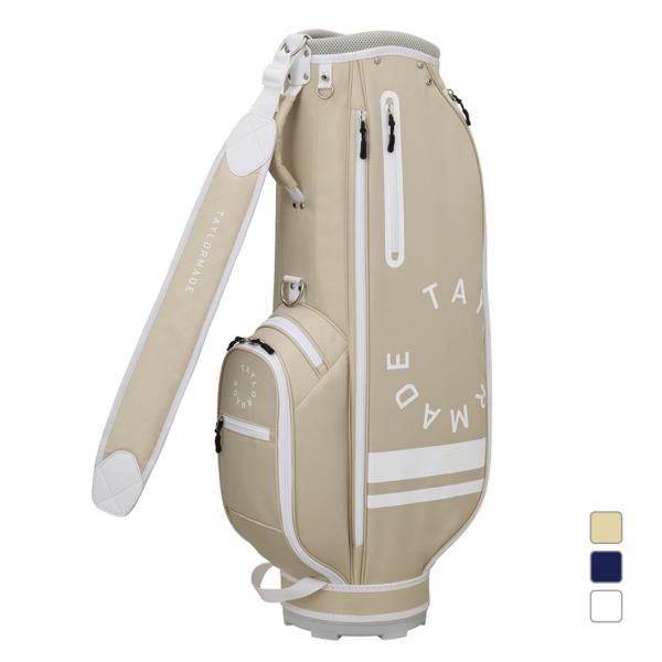 ☆中古品【テーラーメイド/アンティーク/キャディーバッグ】8型☆ TaylorMade (テーラーメイド) キャディバッグ 8.0型 5分割 ホワイト