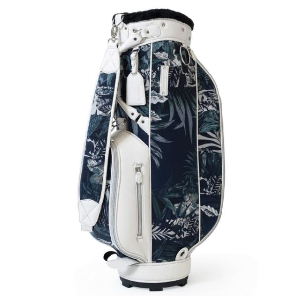 testarte テスタルテ 本革キャディバッグ (9型ホワイトネイビー) テスタルテ キャディバッグ 9型 イタリアのNOVATEX社の耐久性に