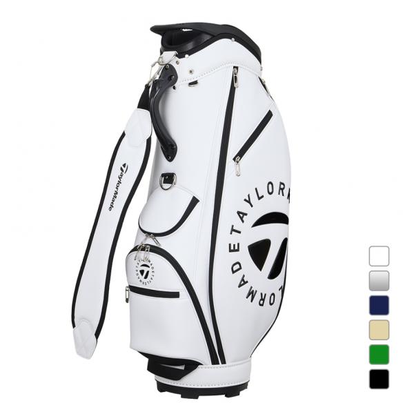 美品　テーラーメイド　キャディバッグ　白　黒 TaylorMade テーラーメイド サークルロゴ キャディバッグ UN747