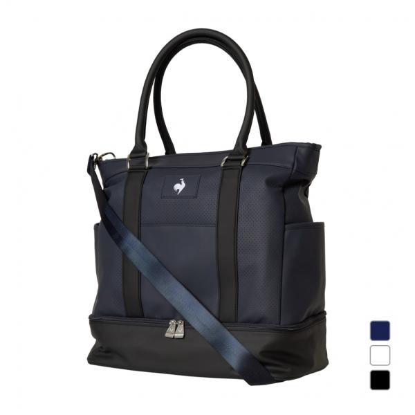 ◇二層式のトート型ボストンバッグ。ルコックスポルティフゴルフの定番商品で、多くの支持を受けているロングセラーアイテムがアップデート。バッグ本体の両サイドには、多くのお客様から要望を頂いていたポケットを追加。スマートフォンやペットボトルなど、...