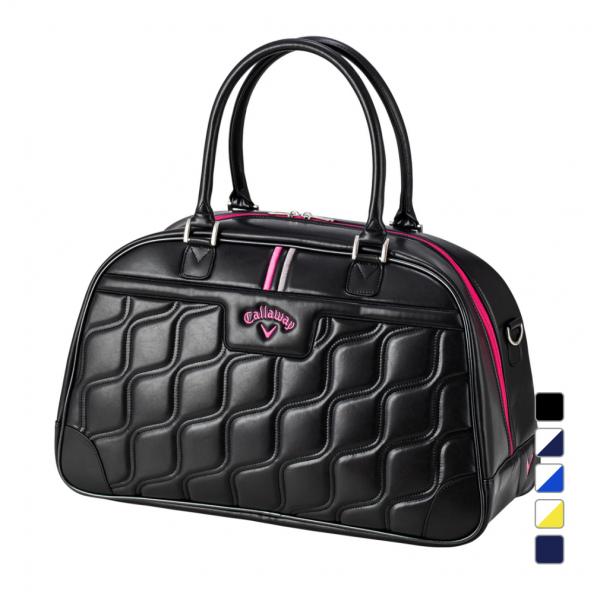 Callaway ゴルフ ボストンバッグ＆シューズバッグ 黒xピンク Callaway キャロウェイ レディース PU Sport Boston Womens 23