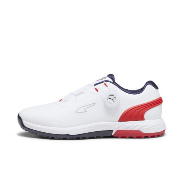 新品未使用！PUMAダイヤル式ゴルフシューズ 26cm メンズ ゴルフシューズ スパイクレス ダイヤル式 ホワイト 26cmの通販