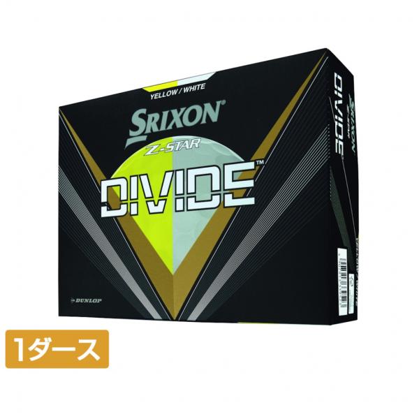 スリクソン Z-STAR ホワイト、オンネーム 3ダースセット SRIXON スリクソン ゼットスター ディバイド ホワイトイエロー Z