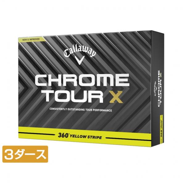 Callaway キャロウェイ CHROME TOUR X 24 360 YELLOW STRIPE