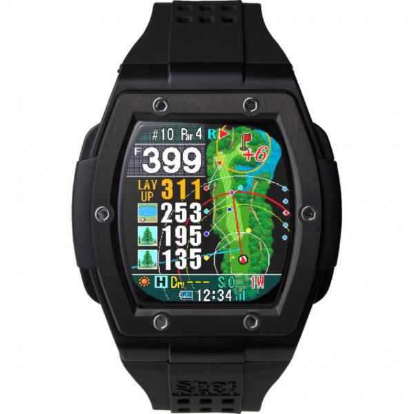 ShotNavi ショットナビ 距離計 クレスト2 ブラック 時計 GPS
