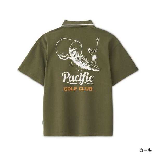 Pacific Golf Club メンズベスト パシフィックゴルフクラブ ゴルフウェア 半袖シャツ 秋 冬 CUP AND