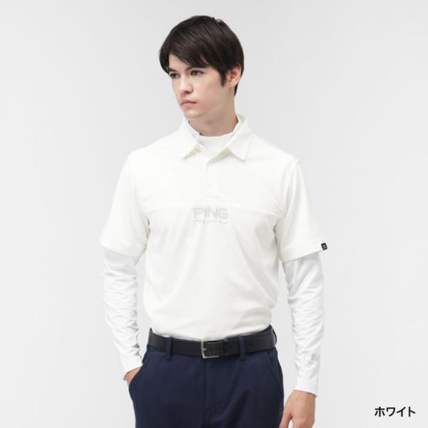 ピン ゴルフウェア セットシャツ 秋 冬 レイヤードツインセット 6215260801 メンズ PING