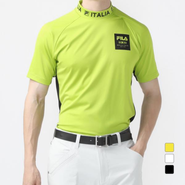 FILA（フィラ） ゴルフウェア 半袖シャツ 春 夏 モックネック半袖