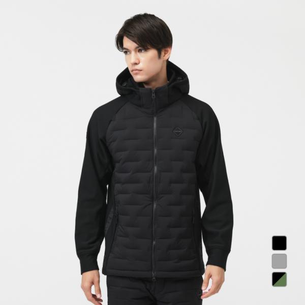 4345 【美品】ブリーフィング　中綿ナイロンジャケット ミックスファブリック ブリーフィング ゴルフウェア 中綿ジャケット 秋 冬 MS HYBRID DOWN