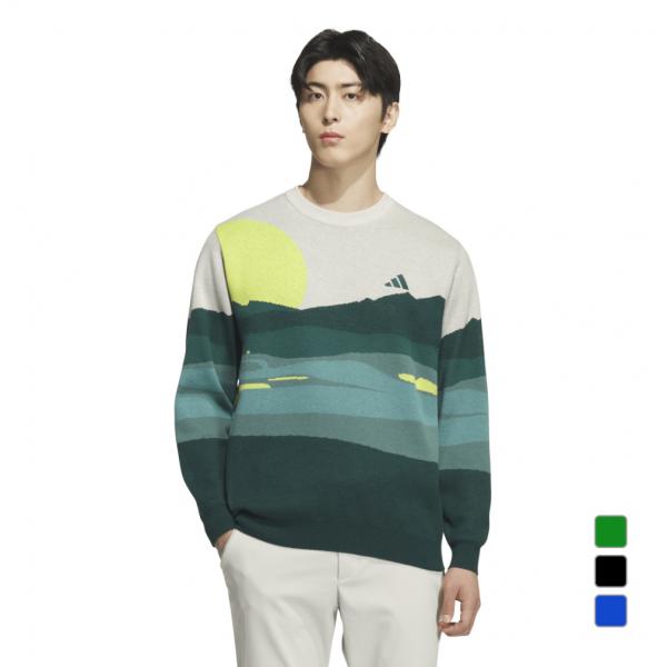 adidas（アディダス） ゴルフウェア 長袖セーター 秋 冬 グラフィック
