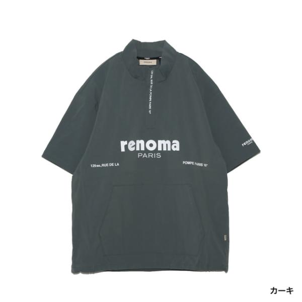 レノマ ゴルフウェア 半袖ウインドブレーカー 秋 冬 BASIC HALF ZIP JK SS RGBO-010 メンズ renoma