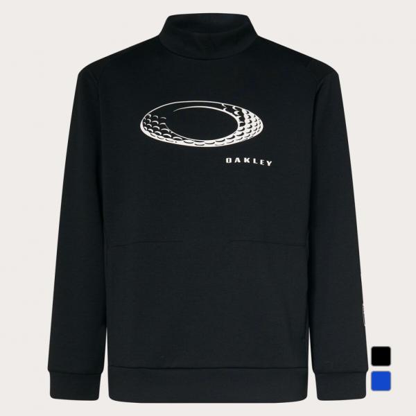 【中綿】【L】OAKLEY♡オークリー 長袖 ゴルフウェア メンズ OAKLEY オークリー スカル メンズ 袖着脱式 クルーネック 2Way