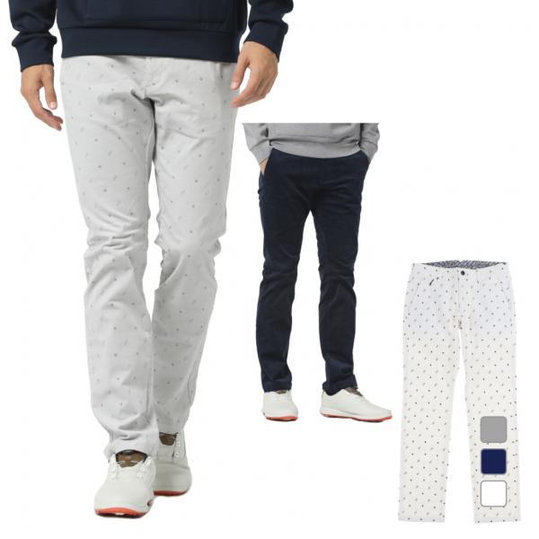 新品【アルチビオ】秋冬2023年コーデュロイ系ペイント総柄 ゴルフパンツL le coq sportif GOLF（ルコックスポルティフ ゴルフ） ルコックゴルフ