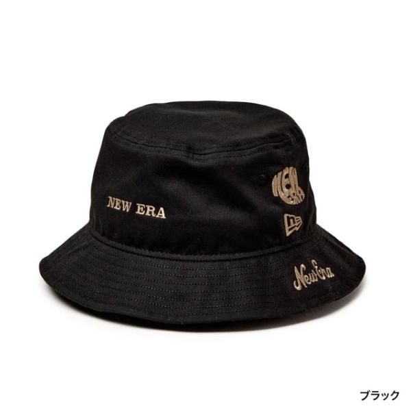 ニューエラ ゴルフウェア ハット 秋 冬 GF BUCKET01 ARCHIVE LOGO BLK PEB 15125291 メンズ NEW ERA