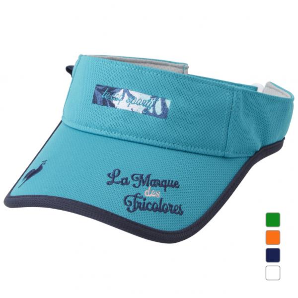 [美品]ルコック　ゴルフウェア　３点セット　サンバイザー　ポロシャツ 美品]ルコック ゴルフウェア 3点セット サンバイザー