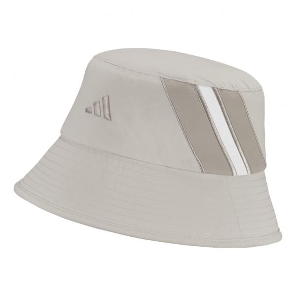 ◇軽い雨にも対応できる撥水素材を採用したバケットハットが登場。後頭部のドローコードで好みのフィットに調節可能。サイドにティーホルダー付き。AEROREADYスウェットバンドを備え、積極的に汗を拡散する。 ■カラー(メーカー表記)：グレッシュ...
