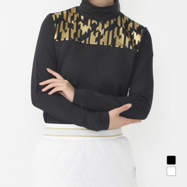 ◇ソフトな肌ざわりとストレッチ性の良い裏起毛素材を使用したモックネックシャツ。千鳥柄をアレンジしたゴルドプリントがアクセント。生地には光吸収発熱機能が付加されており、外部の光を吸収し熱に変換することで暖かくなります。 ◇機能：光吸収発熱、ス...
