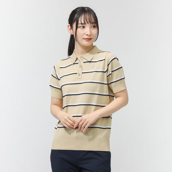 新品ルコック ゴルフ　Lサイズ　デニム調　半袖シャツ　ポロシャツ レディース le coq sportif GOLF（ルコックスポルティフ ゴルフ） ルコック