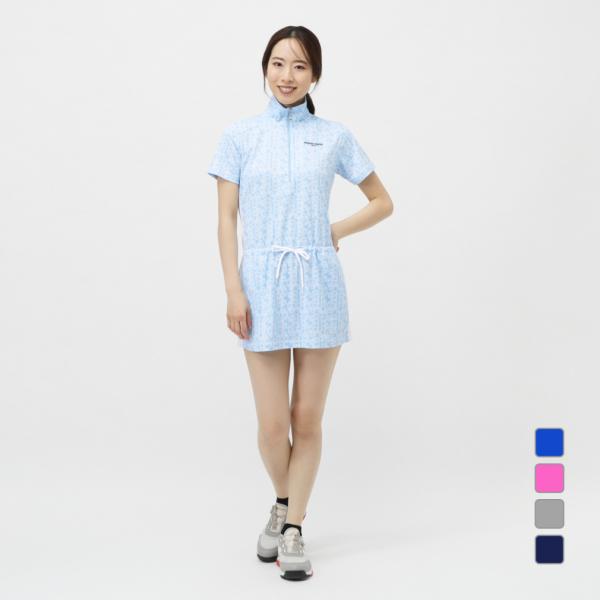 マリクレール　レディース　ゴルフウェア　半袖　ワンピース　青　XL 楽天市場】【40%OFFセール】 marie claire GOLF マリクレール
