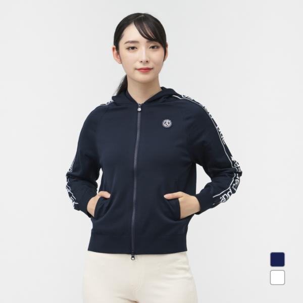 最終値下げ！アンパスィ　レディース　スイッチングデザインフルジップブルゾン and per se アンパスィ レディース ゴルフウェア 長袖ウインド