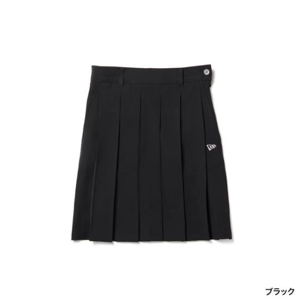 ニューエラ レディース ゴルフウェア スカート 秋 冬 GFW MIDI PLEATS SKIRT BLK 15129399 NEW ERA