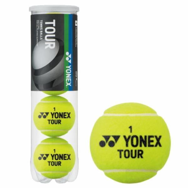 ヨネックス ツアー TOUR 4球入ペット缶 TB-TUR4P 硬式テニス プレッシャーボール YONEX