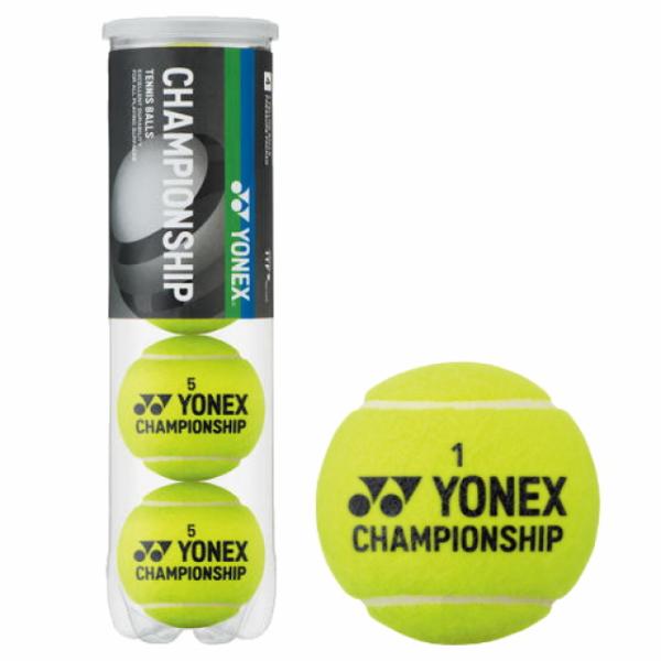 ヨネックス チャンピオンシップ CHAMPIONSHIP 4球入ペット缶 TB-CHS4P 硬式テニス プレッシャーボール YONEX