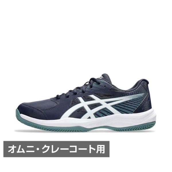 アシックス COURT SLIDE 4 コートスライド4 CLAY/OC 1041A491 メンズ テニス オムニクレー用シューズ テニスシューズ ネイビー asics