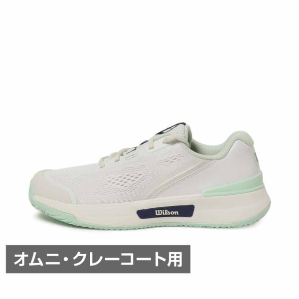 ウイルソン INTRIGUE PRO イントリーグプロ オムニ/クレー用 WRS340120U レディス テニス オムニクレー用シューズ E : ホワイト×グリーン Wilson