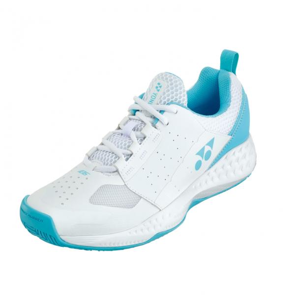 テニスウェア 6点セット水色青白黒緑 YONEXルーセントNew Balance YONEX パワークッションアドアクセル メン クレーコート SHTAAMG