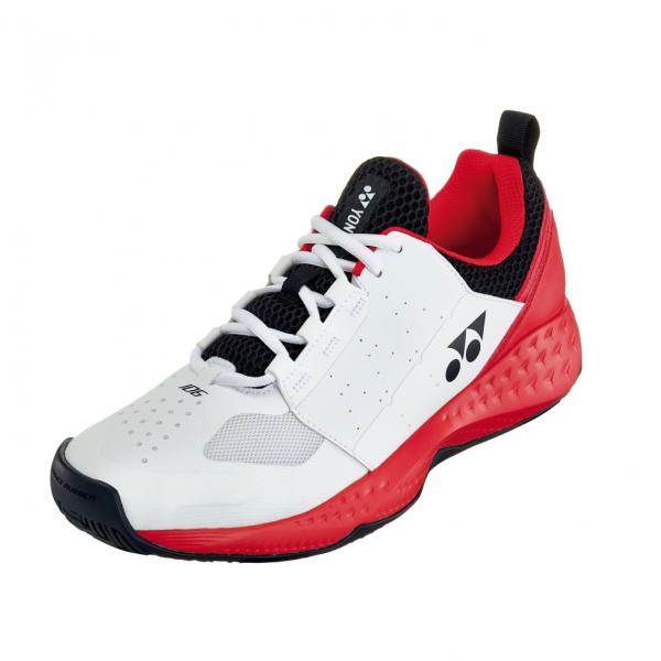 YONEX テニスシューズ ホワイト/シルバー/レッド alpen-group_2052922034